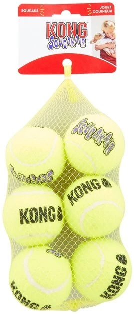 KONG SqueakAir Balls Packs Dog Toy, Medium, 6 count 7 KONG SqueakAir Balls Packs Dog Toy, Medium, 6 count - Image 5