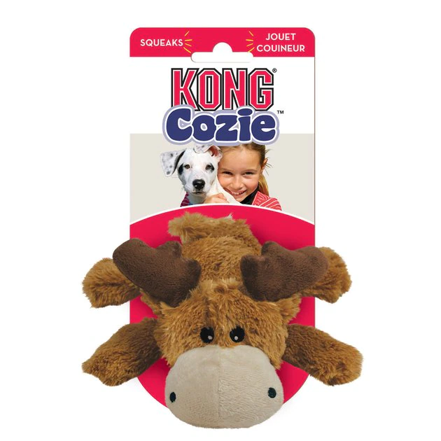 KONG Cozie Marvin the Moose Plush Dog Toy 6 KONG Cozie Marvin the Moose Plush Dog Toy - Image 4