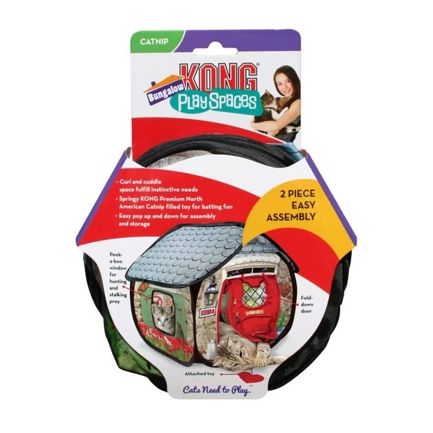 KONG Play Spaces Bungalow Cat Toy 6 KONG Play Spaces Bungalow Cat Toy - Image 4