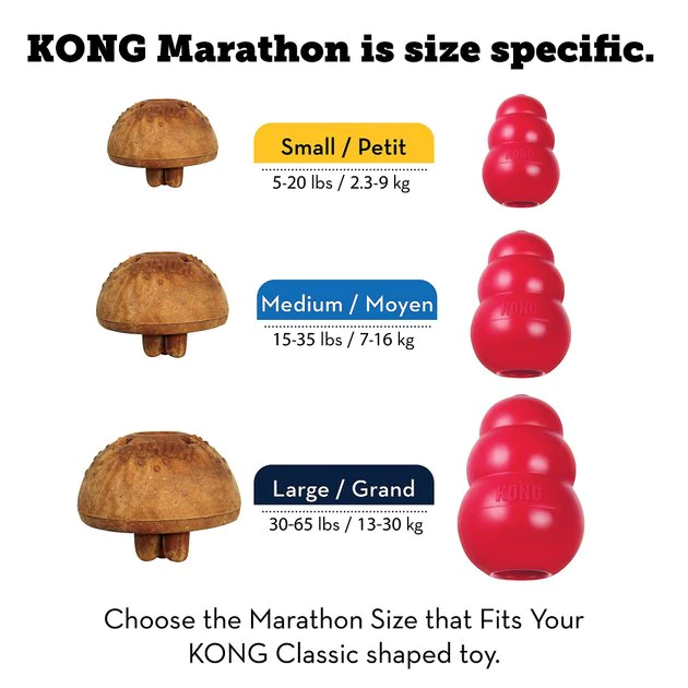KONG Marathon Peanut Butter Recipe Grain-Free Dog Chew Medium Treats, 2 count 6 KONG Marathon Peanut Butter Recipe Grain-Free Dog Chew Medium Treats, 2 count - Image 4