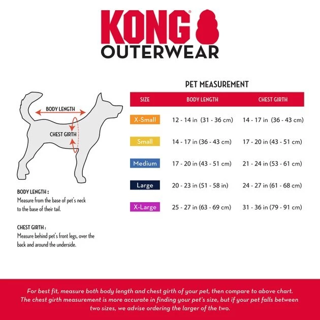 KONG Extreme Thermal Insulated Dog Parka, Red 4 KONG Extreme Thermal Insulated Dog Parka, Red - Image 3
