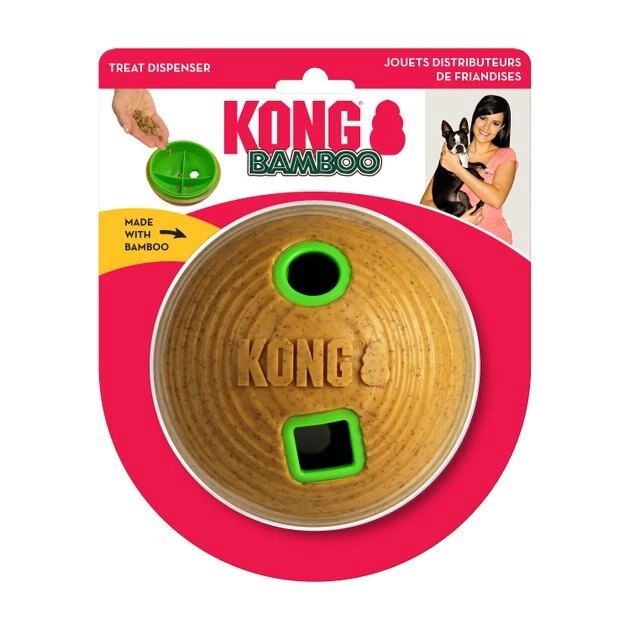 KONG Bamboo Feeder Ball Dog Toy 6 KONG Bamboo Feeder Ball Dog Toy - Image 4