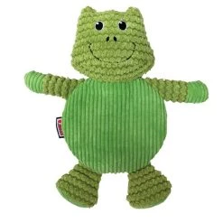 KONG Low Stuff Crackle Tummiez Frog Squeaky Plush Dog Toy, Large