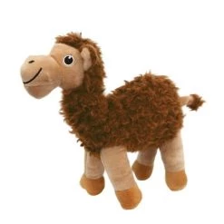 KONG Shakers Passports Camel Squeaky Plush Dog Toy, Medium