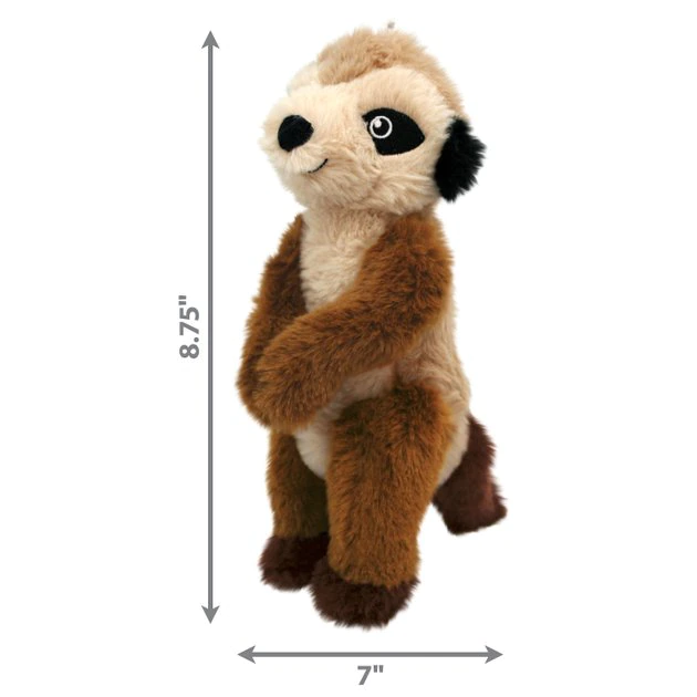 KONG Shakers Passports Meerkat Squeaky Plush Dog Toy, Medium 4 KONG Shakers Passports Meerkat Squeaky Plush Dog Toy, Medium - Image 2