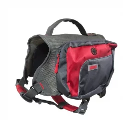 KONG Scout Travel Day Dog Pack, Red/Gray
