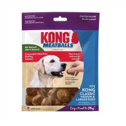KONG Meatballs Grain-Free Chicken Dog Treats, 4-oz bag