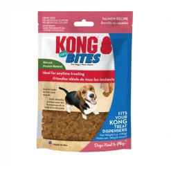 KONG Bites Mini Grain-Free Salmon Dog Treats, 5-oz bag