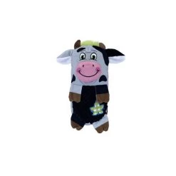 KONG Huggz Farmz Cow Squeaky Plush Dog Toy