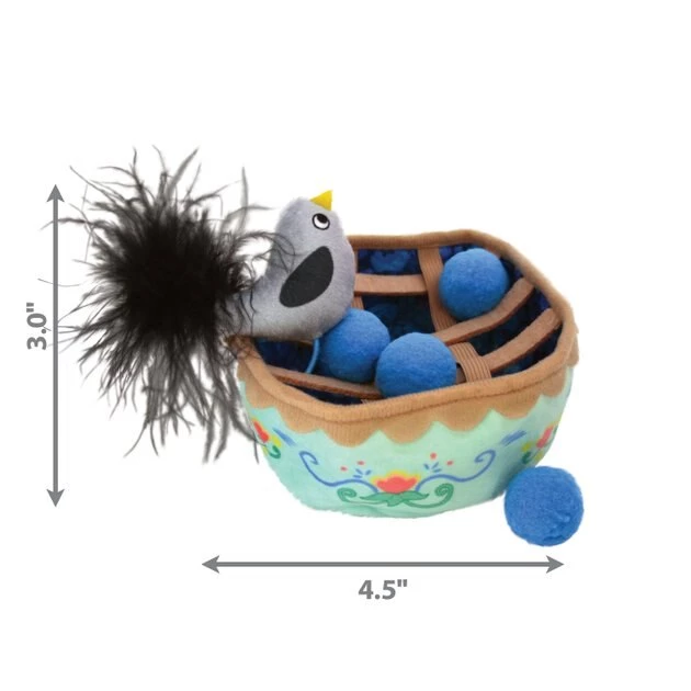 KONG Cat Puzzlements Pie Plush Cat Toy 4 KONG Cat Puzzlements Pie Plush Cat Toy - Image 2