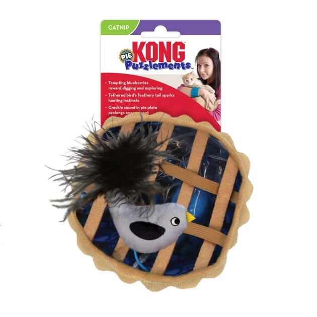 KONG Cat Puzzlements Pie Plush Cat Toy 6 KONG Cat Puzzlements Pie Plush Cat Toy - Image 4