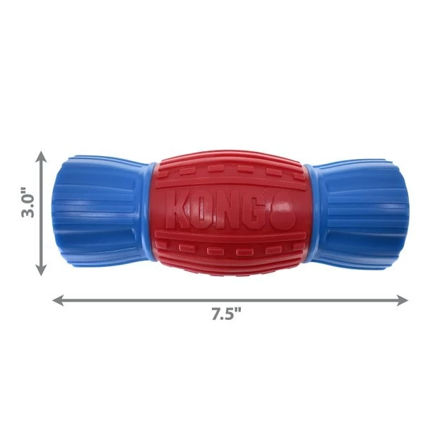 KONG CoreStrength Rattlez Dumbbell Dog Toy, Large 4 KONG CoreStrength Rattlez Dumbbell Dog Toy, Large - Image 2