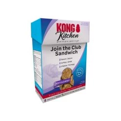 KONG Kitchen Join The Club Sandwich Grain-Free Bacon, Turkey & Cheese Chewy Dog Treats, 7-oz box -KONG Toys Shop 535030 PT4. SY630 V1657658789