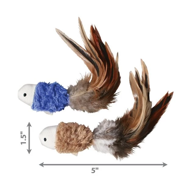 KONG Crinkle Fish Cat Toy, Color Varies 5 KONG Crinkle Fish Cat Toy, Color Varies - Image 3