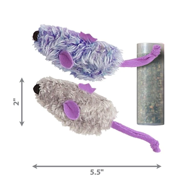 KONG Refillable Frosty Mice Catnip Cat Toy 5 KONG Refillable Frosty Mice Catnip Cat Toy - Image 3