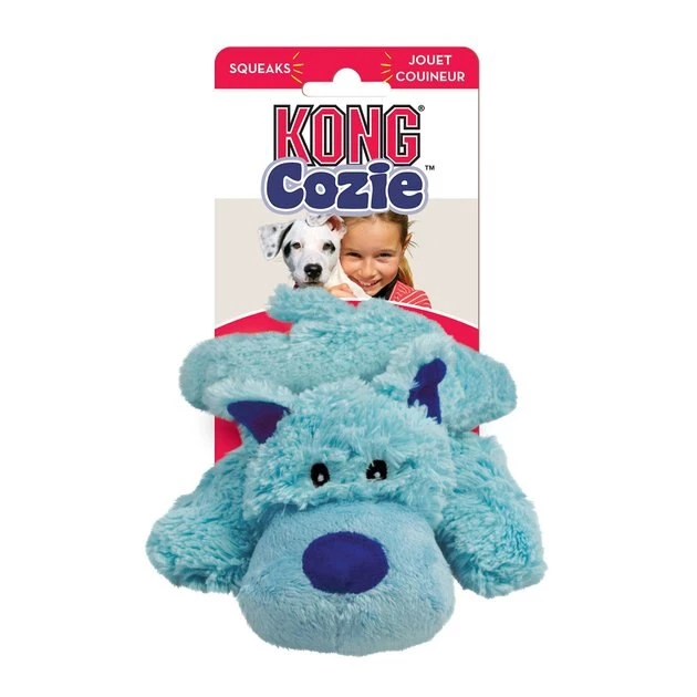 KONG Cozie Baily the Blue Dog Toy 6 KONG Cozie Baily the Blue Dog Toy - Image 4