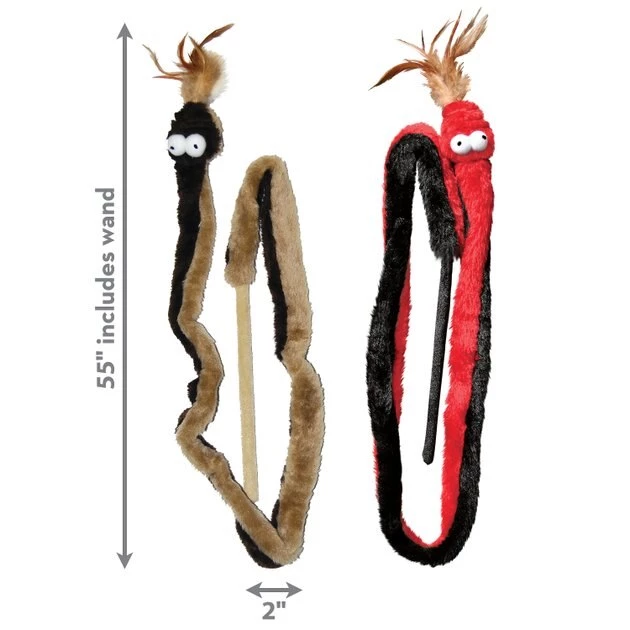 KONG Snake Teaser Cat Toy 5 KONG Snake Teaser Cat Toy - Image 3
