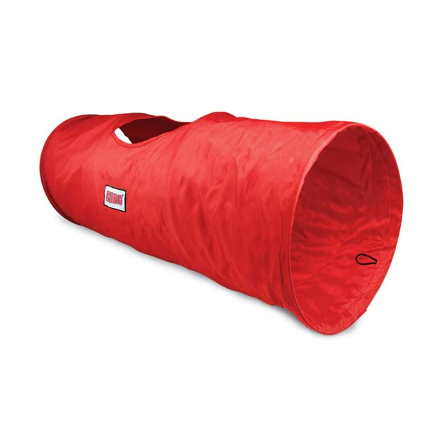 KONG Active Nylon Tunnel Cat Toy, Red 3 KONG Active Nylon Tunnel Cat Toy, Red