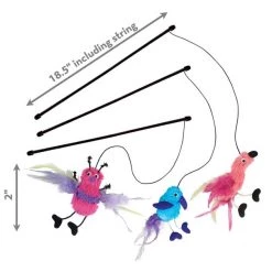 KONG Active Feather Teaser Cat Toy, Color Varies 13 KONG Active Feather Teaser Cat Toy, Color Varies -KONG Toys Shop 66578 PT2. SY630 V1603135292