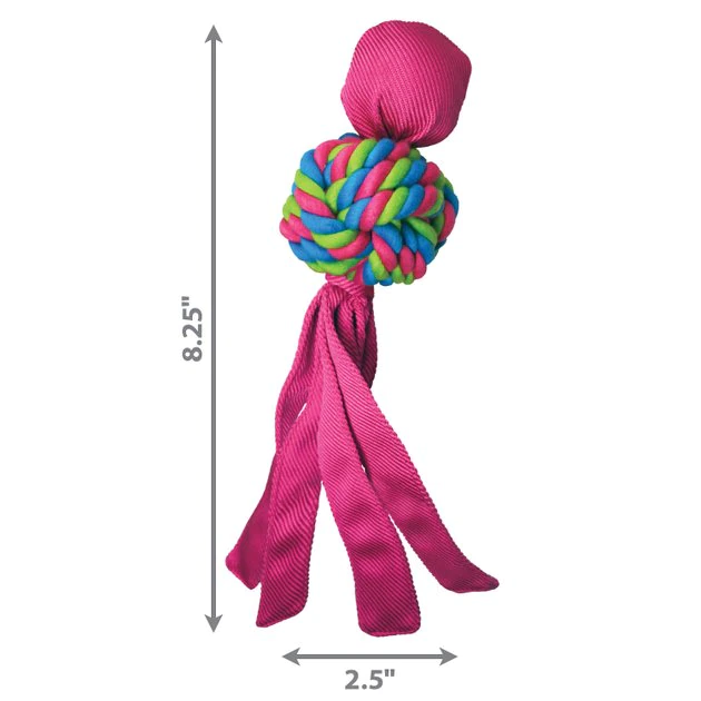 KONG Wubba Weave Dog Toy, Color Varies 4 KONG Wubba Weave Dog Toy, Color Varies - Image 2