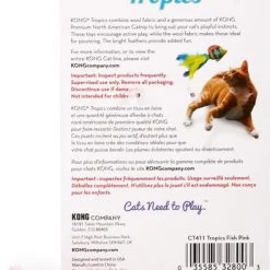 KONG Tropics Fish Catnip Toy, Pink -KONG Toys Shop 84477 PT4. SY630 V1603161392