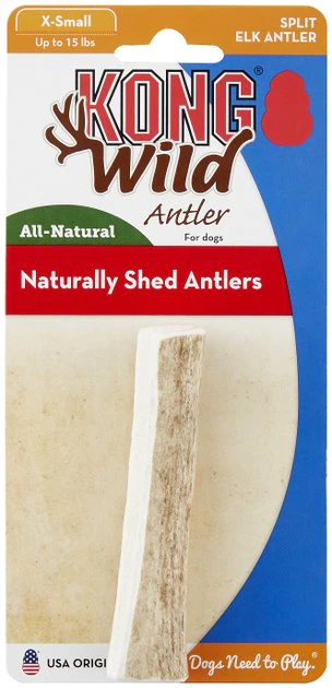 KONG Wild Split Elk Antler Dog Chew 3 KONG Wild Split Elk Antler Dog Chew