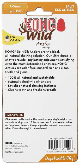 KONG Wild Split Elk Antler Dog Chew 10 KONG Wild Split Elk Antler Dog Chew - Image 8