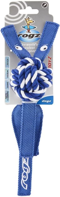 ROGZ by KONG Cowboyz Knot Dog Toy, Color Varies