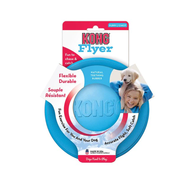 KONG Puppy Flyer Dog Toy, Color Varies 6 KONG Puppy Flyer Dog Toy, Color Varies - Image 4
